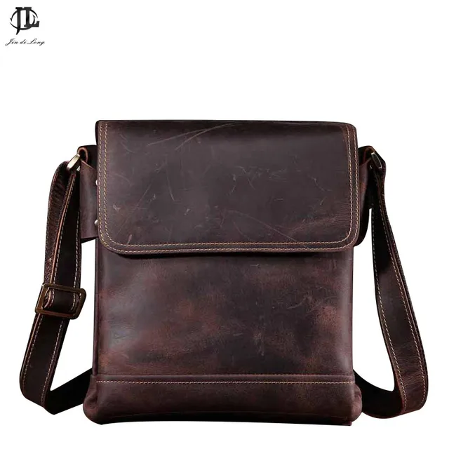 Mens Shoulder Bag Leather Men's Genuine Leather Handbags Men's Over