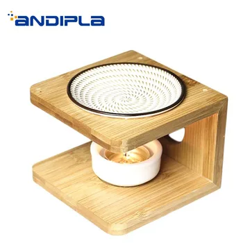 

Creative Aroma Burner Natural Bamboo Essential Oil Aromatic Powder Incense Burner Candle Heater for Yoga SPA Fragrant Art Stove