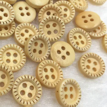 

10/50/100pcs 4 Holes Wood Buttons 12mm Sewing Craft Mix Lots WB387