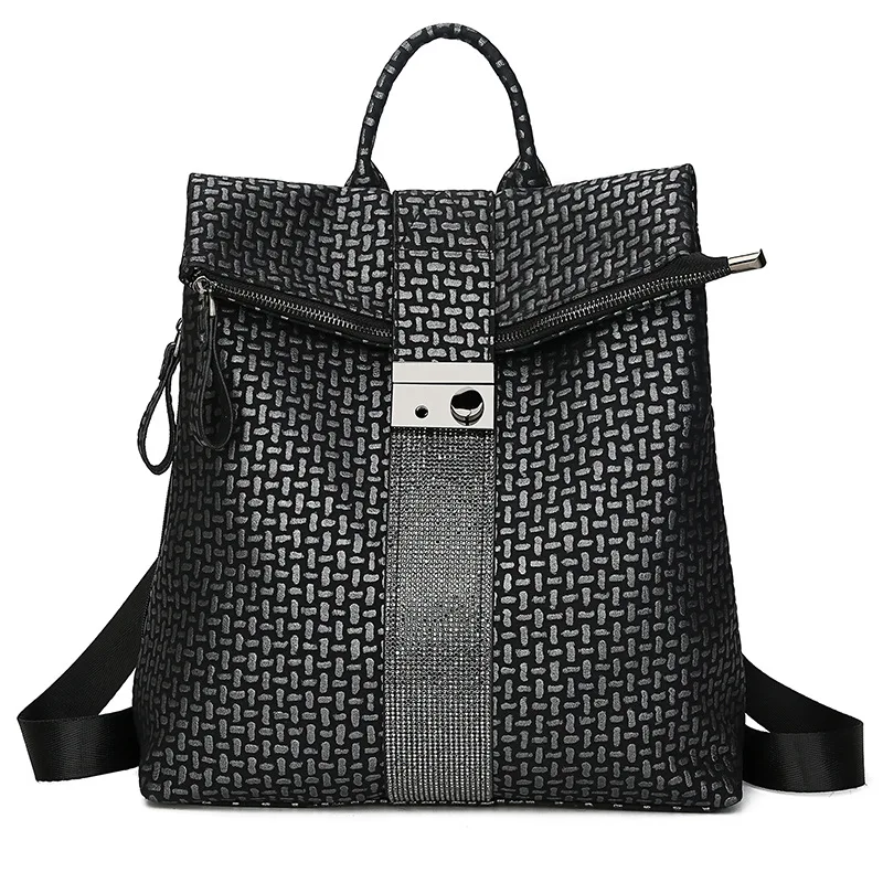 

QINRANGUIO Leather Backpack Women 2019 New School Bags for Teenage Girls Vintage Women Backpack Large Capacity School Backpack