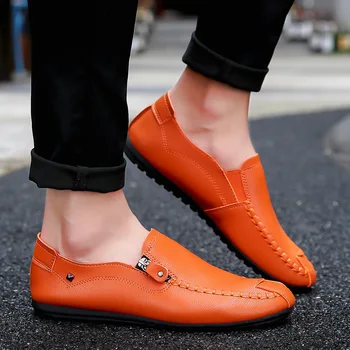 

Fashion spring and summer peas shoes men's casual shoes lazy shoes driving zipper decorative set foot wear resistant men's shoes