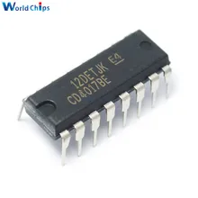 50 шт./лот CD4017BE DIP-16 CD4017 интегральная схема, десятичная система микрочип интегральная схема