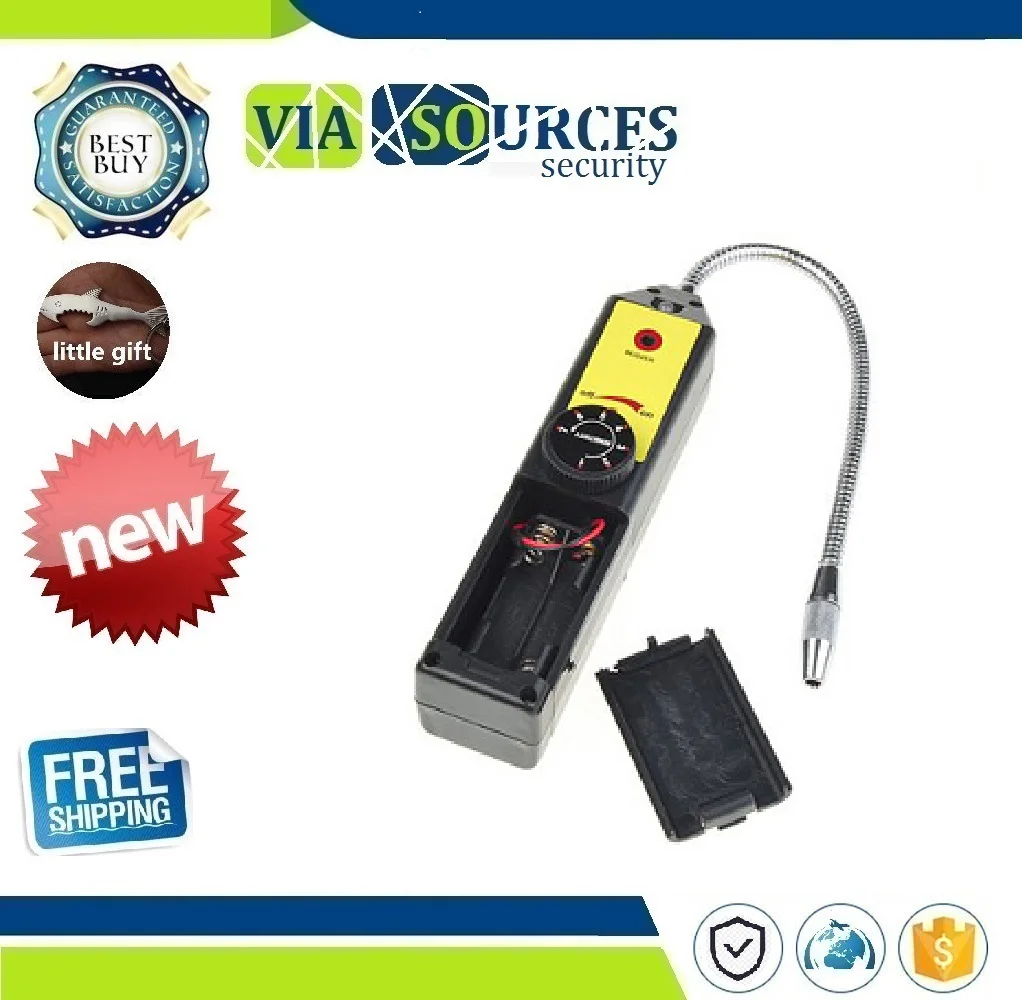 

Refrigerant Halogen Freon Leak Detector A/C R134 R410a R22 Air Gas HVAC Tool Black