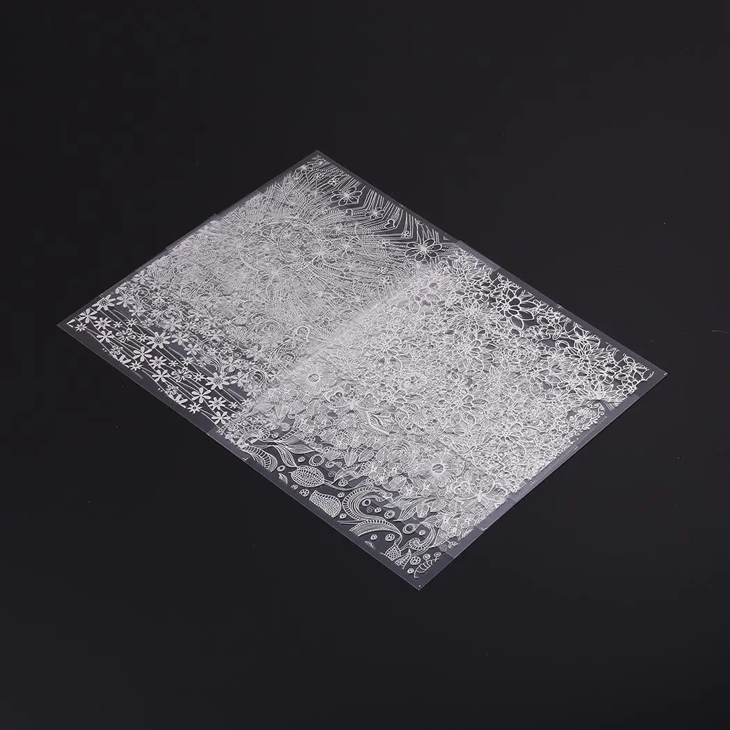 white Модный мультипликационный 3D стикер для ногтей Дизайн ногтей белый, серебристый, золотой, синий, черный инструмент для украшения - Цвет: white