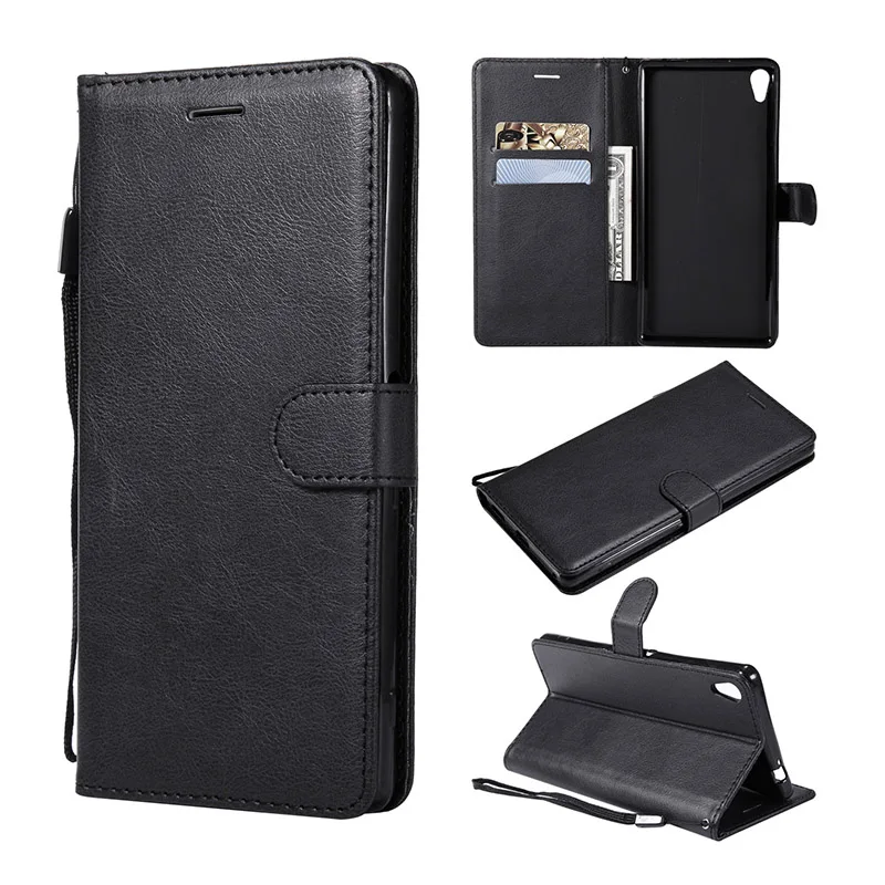 Retro PU Leather Wallet Case For Sony Xperia L1 L2 E5 E6 Z3 Z5 Mini XZ XZ1 XZ2 Compact XA XA1 XA2 Ultra Book Style Cover Coque   (9)