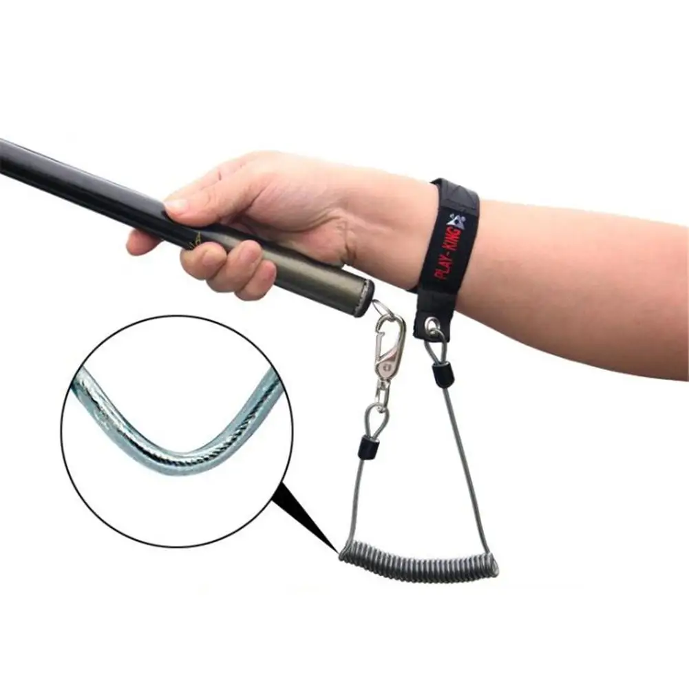 

DSstyles Outdoor fishing wire spring retractable sling fishing gear supplies accessories fishing rod wrist rope