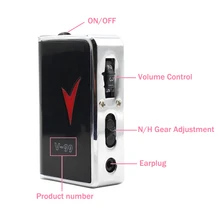 Portable Black Hearing Aid Durable Earbud Earphone Type Best Sound Adjustable Tone Amplifier Digital Healthy Hearing Care