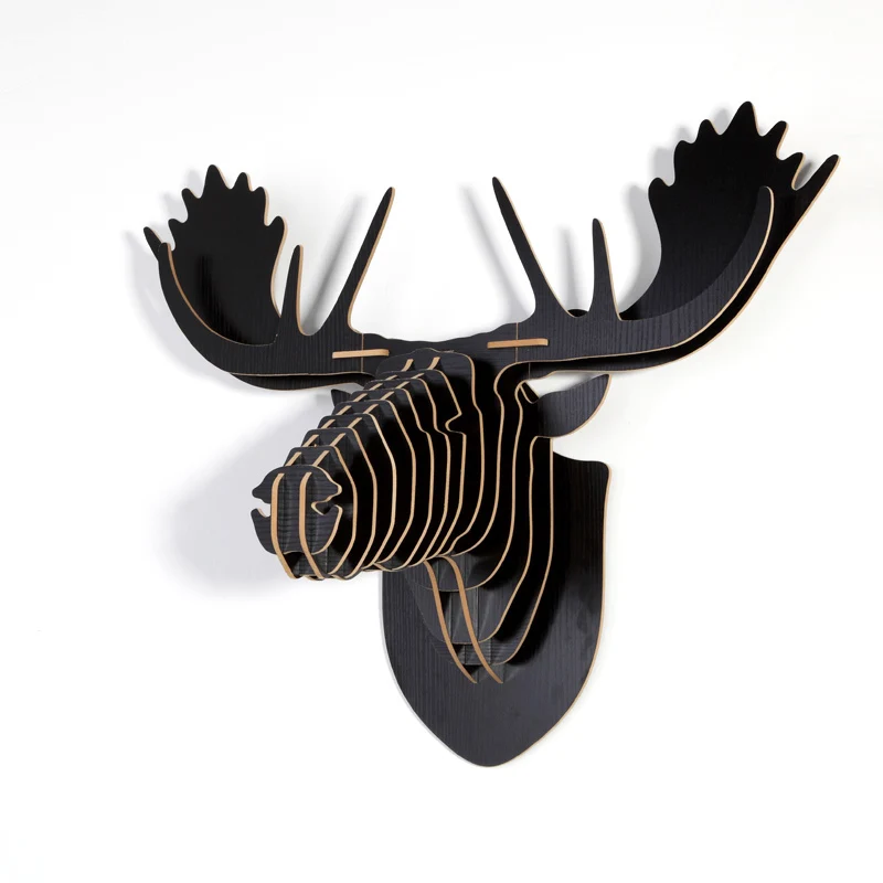 Hout Moose Design Meubelen Creatieve Hout Dier Hoofd 3d Muur Opknoping Carving Voor Home Decor Thema Restaurant Wdm002m Hanging Wall Hanging Animalwall Hanging Furniture Aliexpress