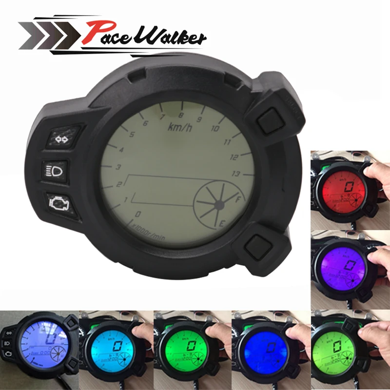 

Motorcycle Instruments 10000 RMP LCD Speedometer Tachometer for Yamaha Zuma BMK x125 YW125 speedomerter for Yamaha BWS 7 color
