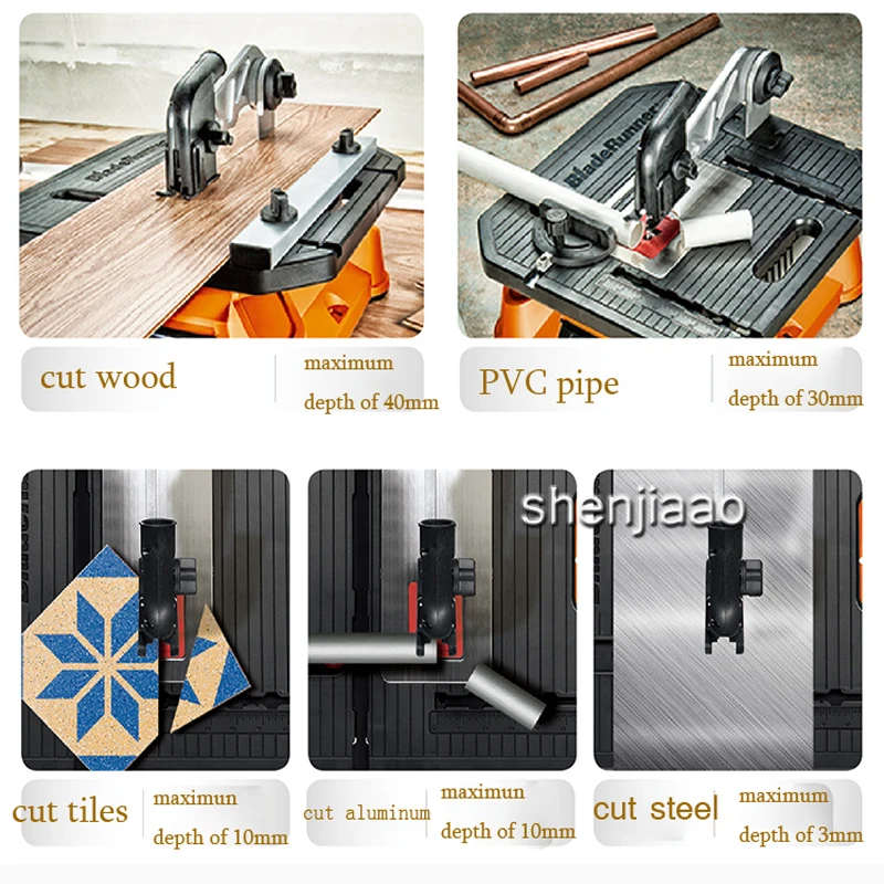 Multi-function table saw WX572 jigsaw chainsaw cutting machine sawing tools woodworking 650W domestic power tools wood/PVC Multi-function table saw WX572 jigsaw chainsaw cutting machine sawing tools woodworking 650W domestic power tools wood/PVC