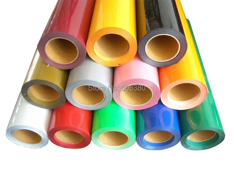 5 рулонов 50 см x 100 теплопередача ПУ винил с липкой задней 33colors Cutter Пресс |