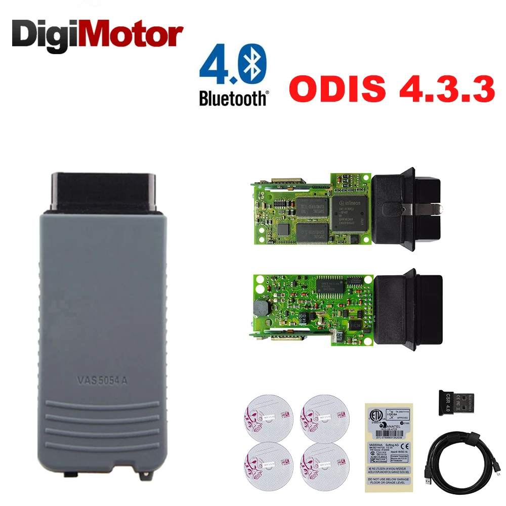 

Original Full Chip OKI VAS 5054A AMB2300 UDS ODIS v4.3.3 OBD2 Car Diagnostic Tool Bluetooth Adapter 5054 Car Diagnostic Tool