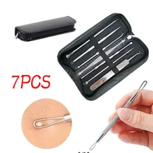 7 шт./компл. игла для удаления прыщей Blackhead жидкость для снятия комедонов инструмент из нержавеющей стали для лица для удаления шрамов от акне, инструмент для удаления прыщей Съемник#35