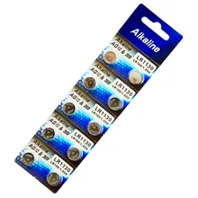 Дешево с фабрики Горячая часы Батарея 10 шт. 1,55 V AG10 LR54 LR1130 L1131 389 189 щелочные батареи таблеточного монета
