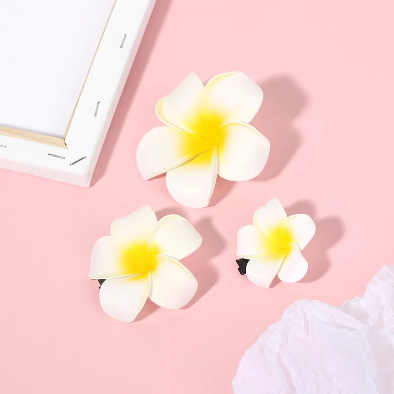 Цветочная заколка для волос Plumeria богемная невесты заколки богемные пляжные