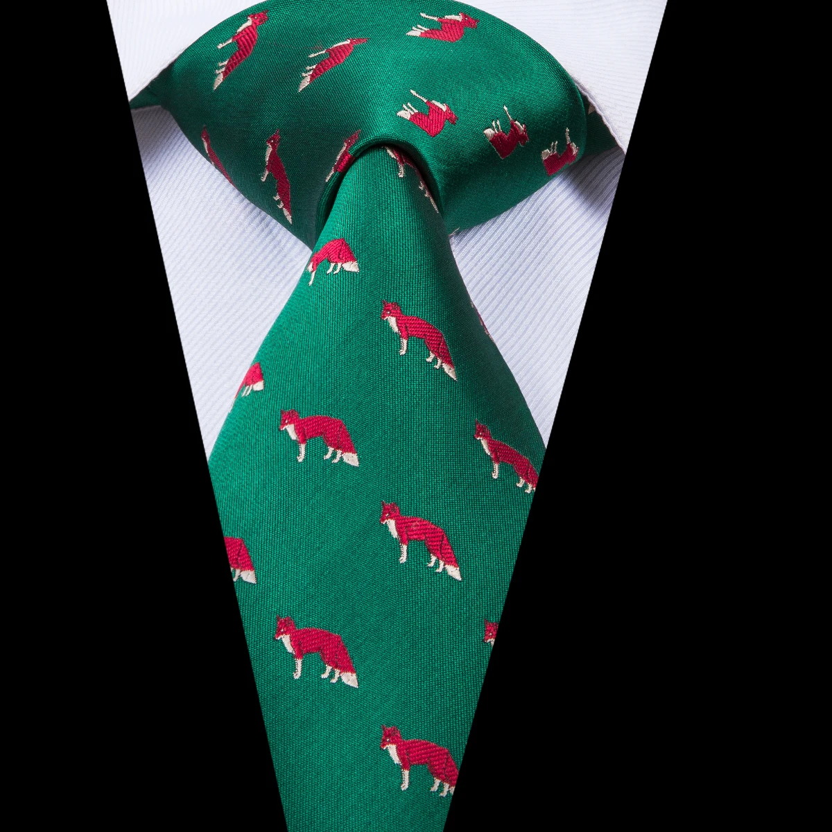 Hi-Tie, роскошный бренд, шелковые мужские галстуки, зеленые, Animail, дизайнерские, классические, вечерние, свадебные галстуки, набор, 8,5 см, модный мужской галстук, C-3037