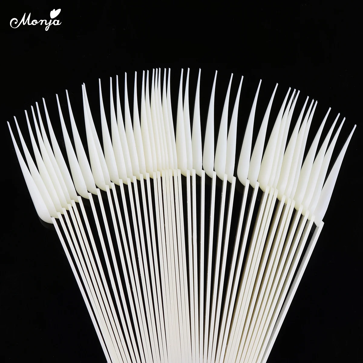 Накладные ногти Monja 40 шт. натуральный прозрачный лак для ногтей цветной дисплей