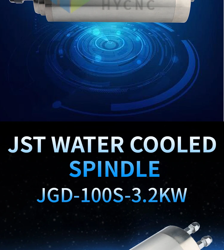 JST JGD-100S-3.2KW мотор шпинделя с водяным охлаждением для камня ER20 деревообрабатывающий рекламный шпиндель 100 мм аксессуары для гравировального станка