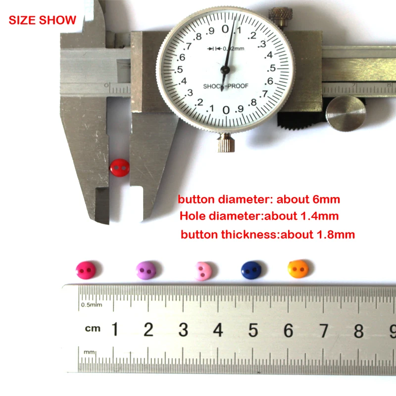 1000 шт./лот маленький Размеры швейные пуговицы, аксессуары для шитья Пластик кнопки для одежды DIY Скрапбукинг Knopf Кнопки