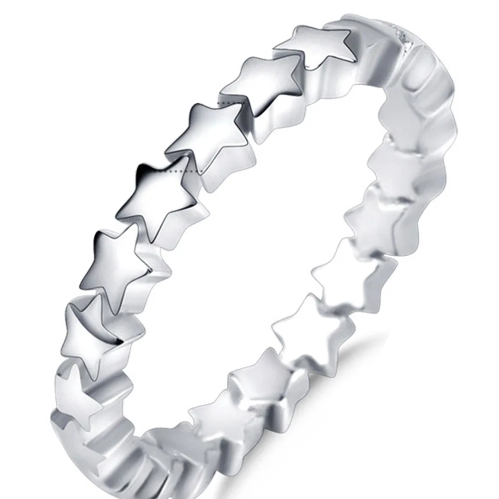 

NEW Star Trail Stackable Finger Ring For Women Wedding RING