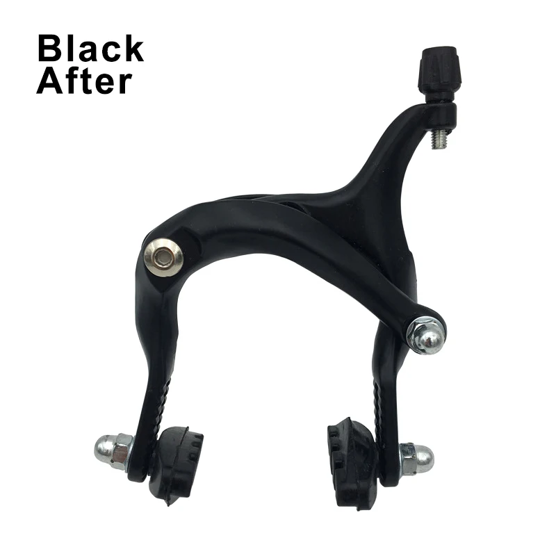 Rear black Алюминиевый велосипед U тормозной суппорт передний/задний длинный рычаг тормозной суппорт велосипедная часть - Цвет: Rear black