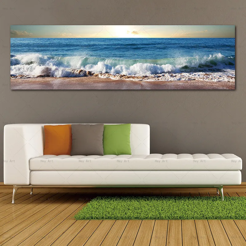 

wall art picture Unframed painting prints Beach Sea landcape Paintings on canvas nordic poster for Living Room