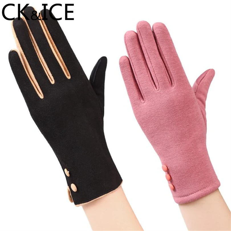 CK &amp ICE классические женские Теплые наручные перчатки с сенсорным экраном зимние