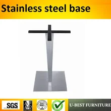 U-BEST Горячая ножки для кофейного столика из нержавеющей стали квадратная обеденная матовая настольная база