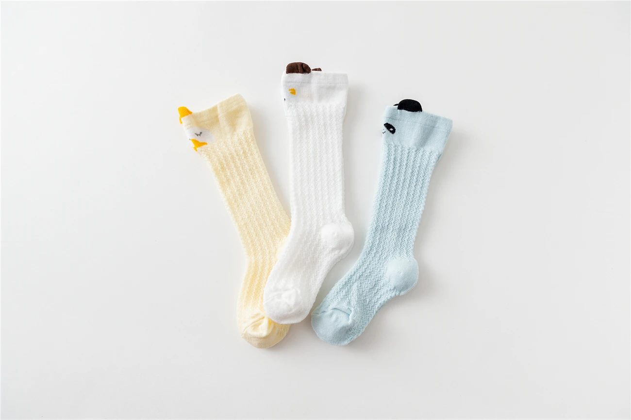 Летний для новорожденных от 0 до 3 лет чулки девочек и мальчиков хлопковые