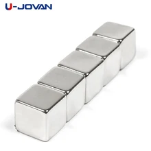 U-JOVAN 30 шт. 10x10x10 мм небольшой блок бар супер сильным редкоземельных мощный магнит ремесло неодимовые магниты 10*10*10 мм