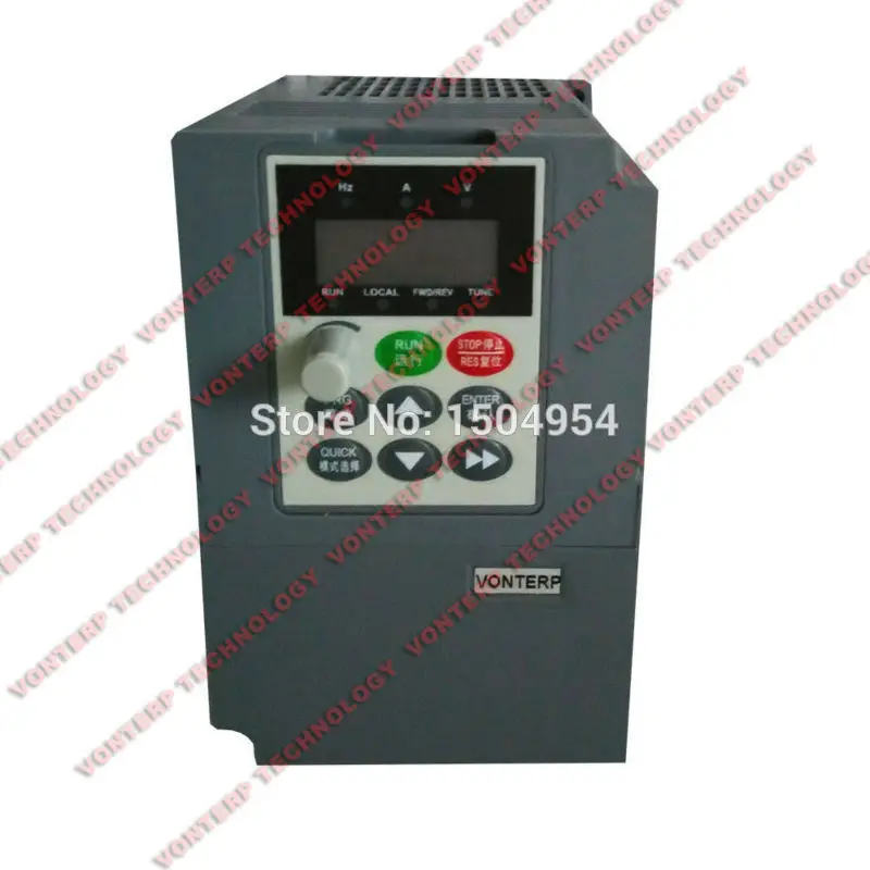 

220V 1.5kw 7A Single phase input and 220v 3 phase output vector Frequency converter/variable speed drive