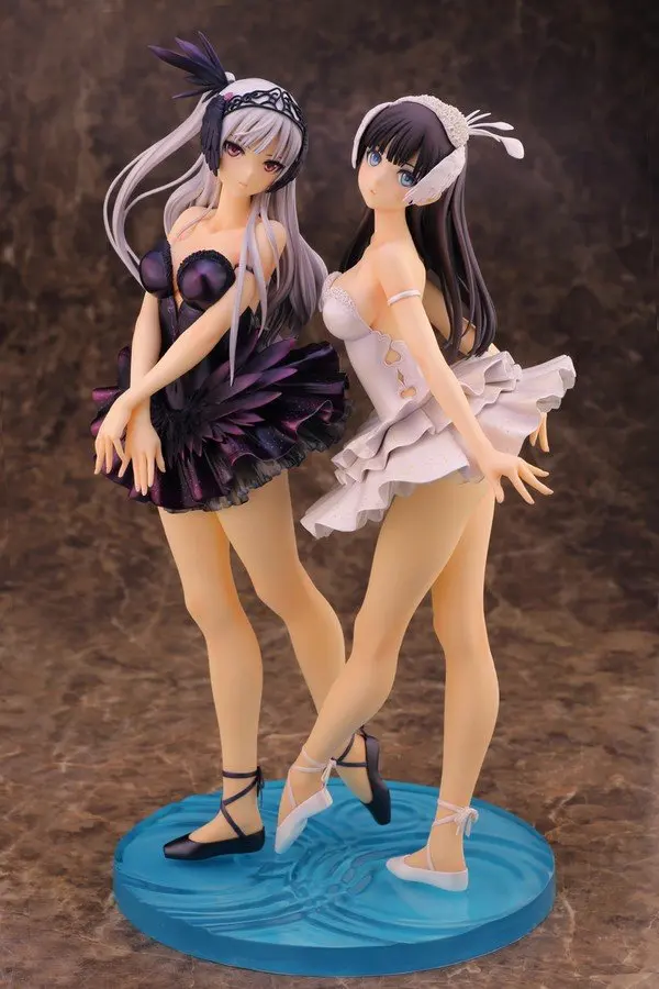 

Free Shipping Sexy 10" T2 Art Girl Ballet Swan Lake White Odette & Black Odile Boxed 26cm PVC Action Figure Collection Model Toy