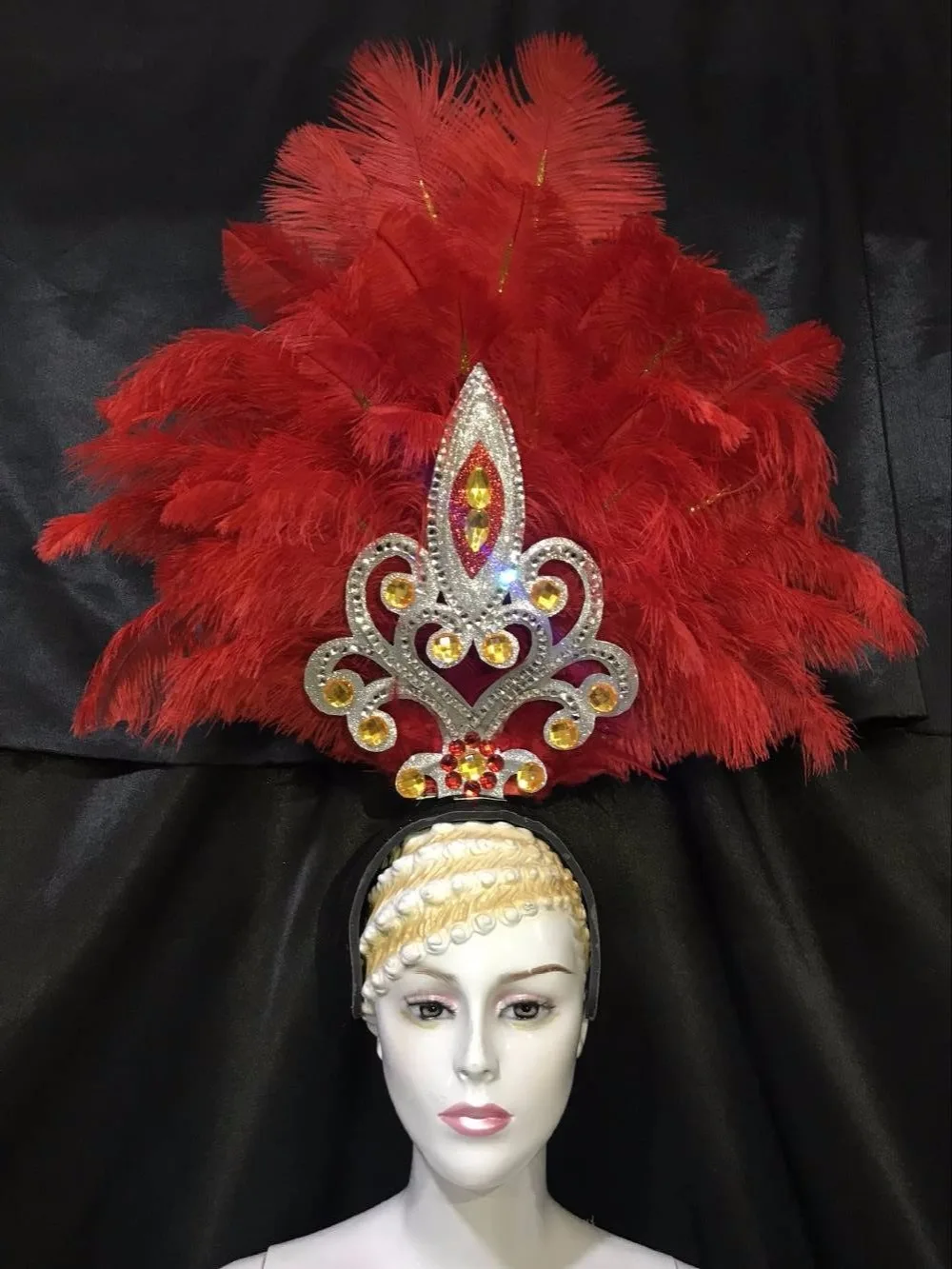 Lo spettacolo di Danza copricapo di piume di Accessori di abbigliamento La Festa La maschera Il фестиваль