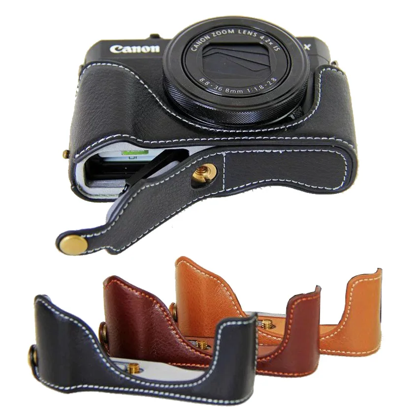 Новый чехол из натуральной кожи для Canon powerкоротких G7X II G7XII Mark 2 камера Bady