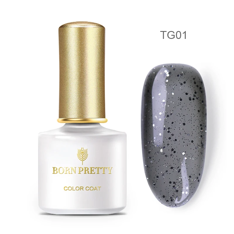 BP-TG01 Гель-лак серии BORN PRETTY Jelly 6 мл, гель для ногтей розового и серого цвета, полупрозрачный, впитывающий УФ светодиодный Гель-лак для ногтей - Цвет: BP-TG01