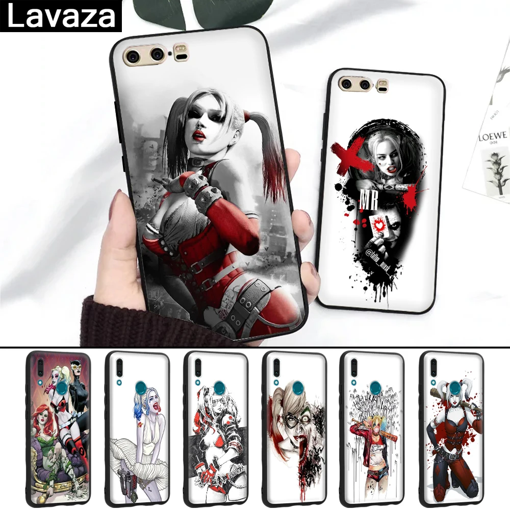 

Lavaza Clown female Halle Quinn Silicone Case for Huawei P8 Lite 2015 2017 P9 2016 Mini P10 P20 Pro P Smart 2019