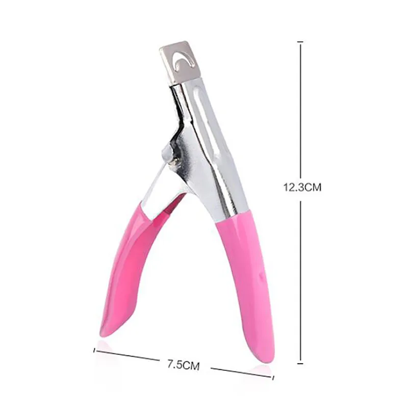 MIZHSE 1pc Professional Manicure Stainless Steel Nail Clipper Acrylic Gel Tips False Nail Tips Edge Cutting Trimmer