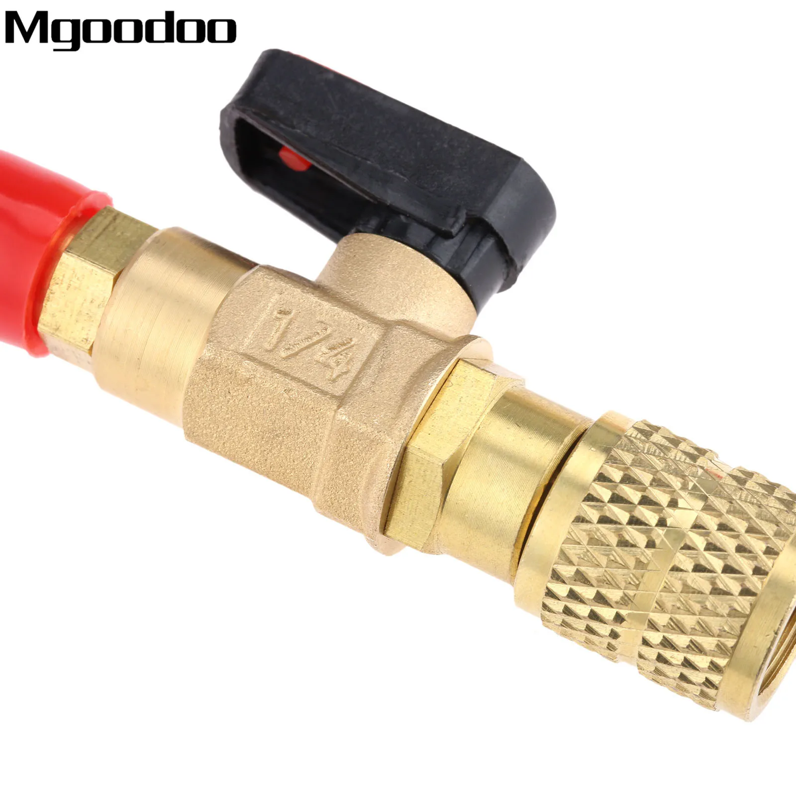 Mgoodoo 3 шт. HVAC A/C прямой ручной запорный шаровой клапан Адаптер для R22 R12 R410a зарядный шланг хладагент 1/" 5/16" SAE
