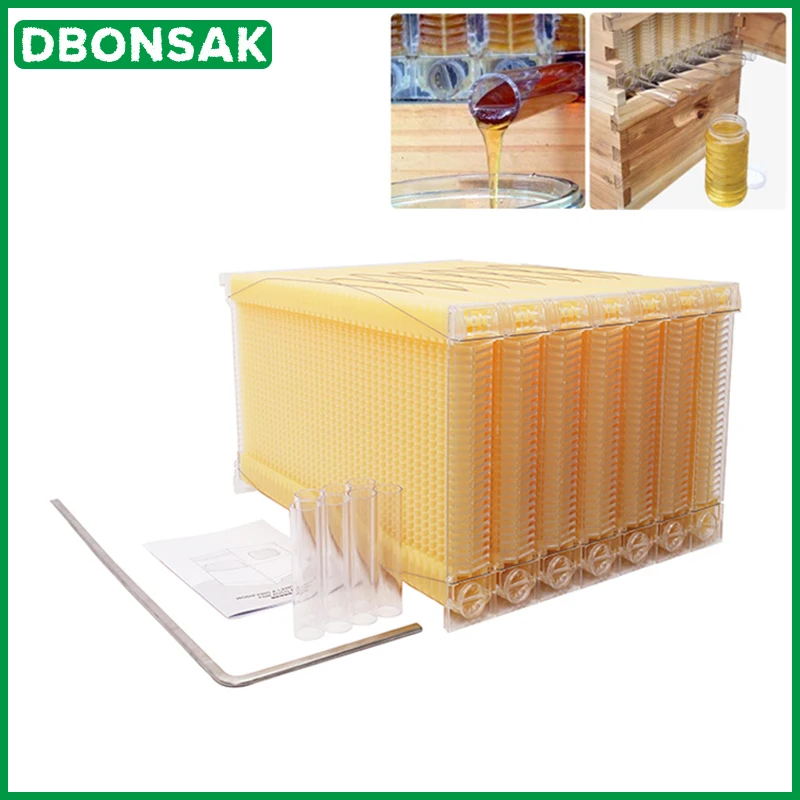 

Automatic Honey Collection Nest Frame Beekeeper Beehive Food-grade Plastic Honeycomb Block Bee Spleen Box Beekeeping Tools