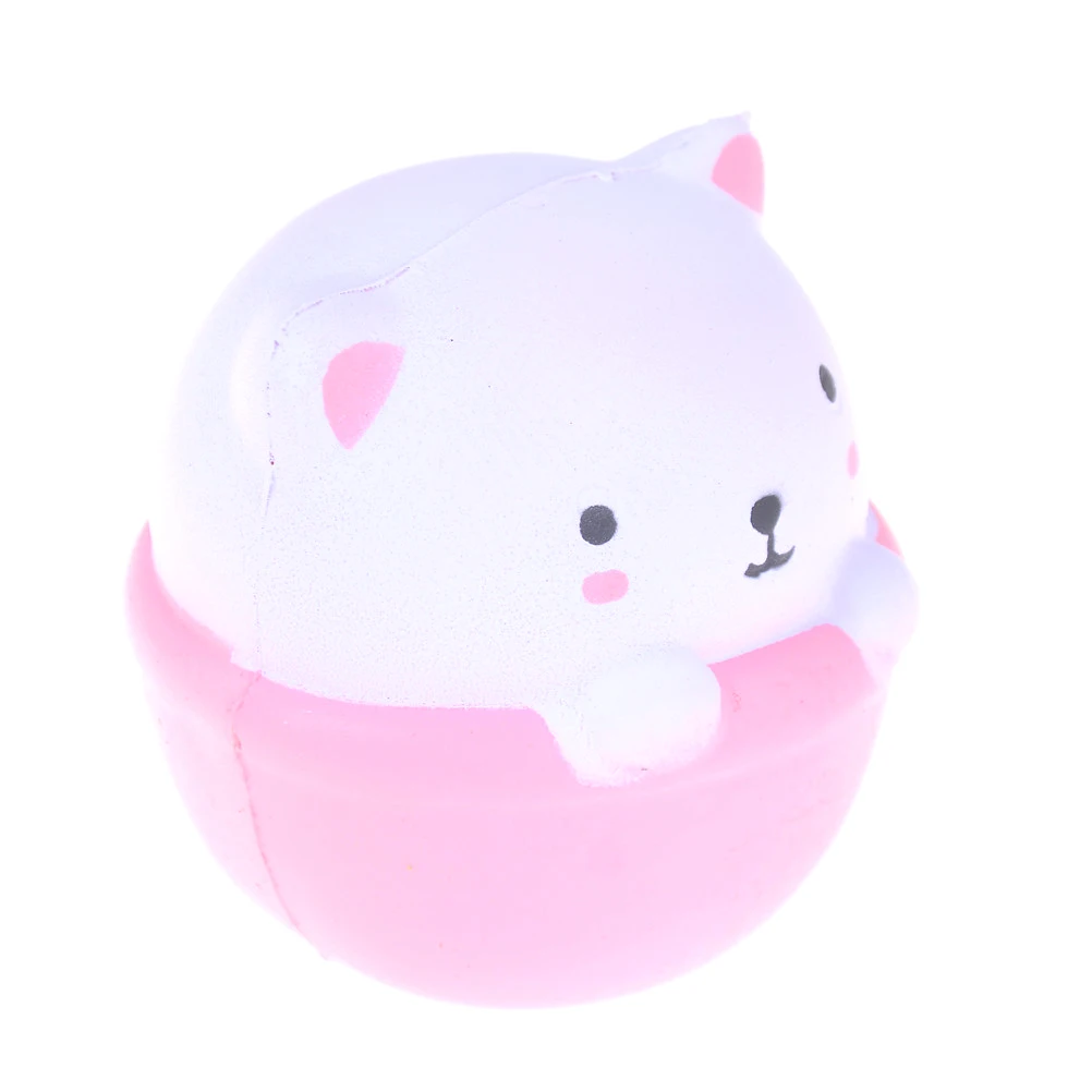 Чашка кошка киска jumbo Kawaii Squeeze милые животные медленно поднимающиеся Ароматические детские подарочная кукла капучино кофейная чашка Кот ароматизированный мягкий