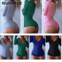 

RIUOOPLIE Women V Neck Bodycon Jumpsuit Lady Shorts Romper Bodysuit Leotard Sleepwear