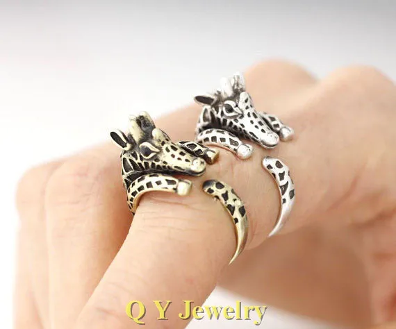 handmade vintage silver hippie boho chic giraffe ring brass knuckle mid finger animal wedding rings for women men fashion in rings from jewelry - Hippie Wedding Rings handmade vintage silver hippie boho chic giraffe ring brass knuckle mid finger animal wedding rings for women men fashion in rings from jewelry - Hippie Wedding Rings