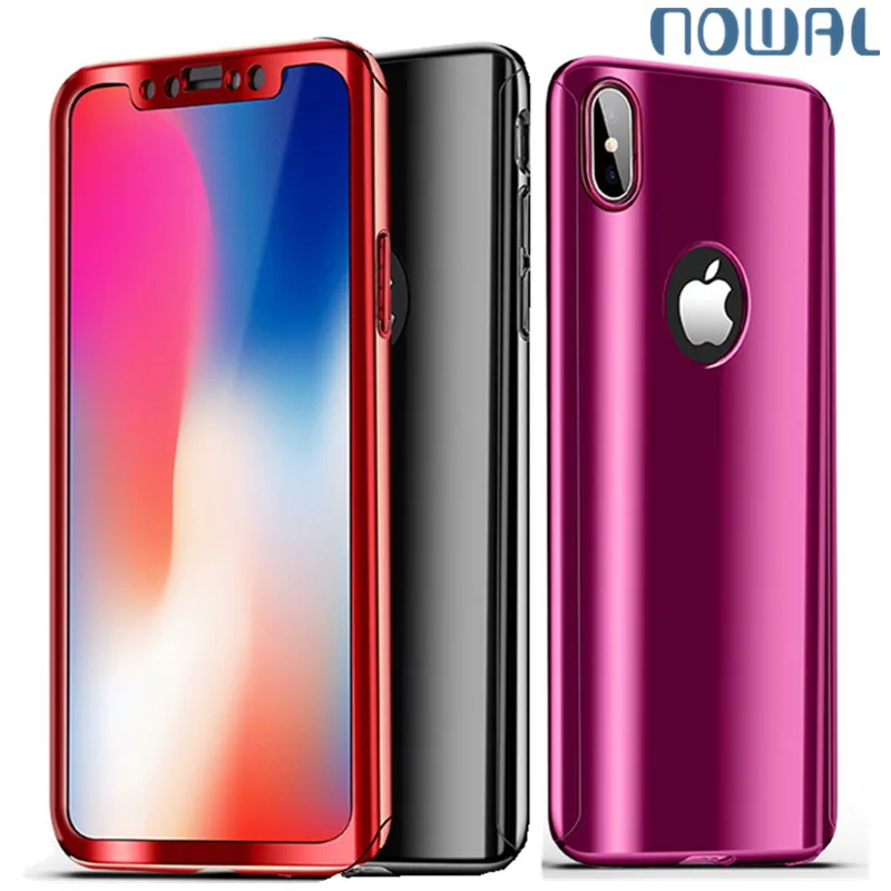 360 Покрытие Полный корпус чехол для iPhone XS Max X XR 6 6S 7 8 Plus samsung S8 S9 S7 Edge Note 9 экран