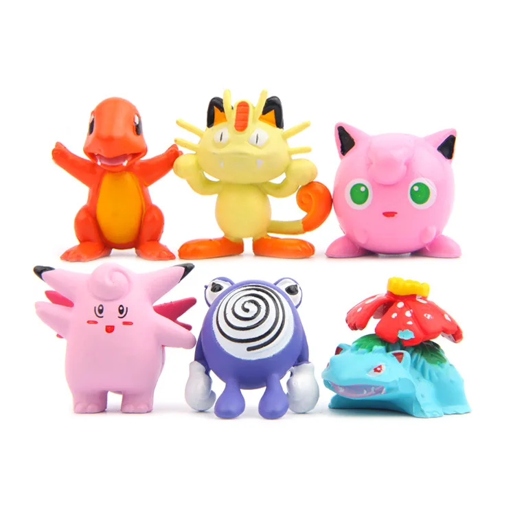 6Pcs Set Anime font b Pets b font Figure Evolution DIY Action Toy Figures