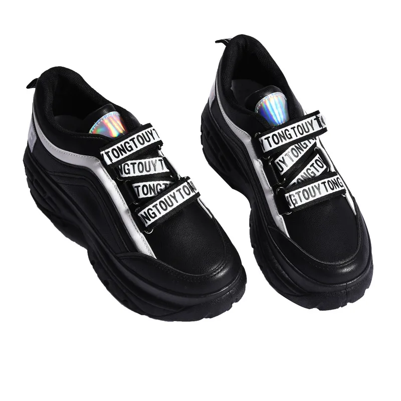 

2019 Women Chunky Sneakers Shoes Comfort Ladies Casual Vulcanize Shoes Female Fashion Platform Sneakers tenis feminino K5-16