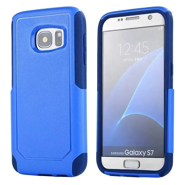 DHL hybrid 2 в 1 пластиковый+ tpu чехол для Galaxy S7, S7 края, высокое качество жесткий чехол для Galaxy S7 S7 Edge 100 шт./лот