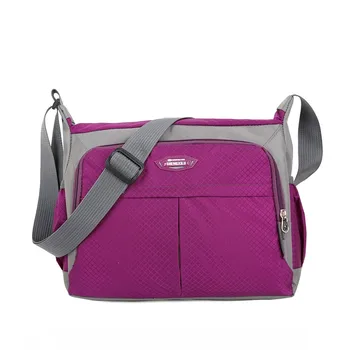 

Preppy style waterproof nylon crossbody bag Men and women's light and large capacity bag Brand leisure and travel bag