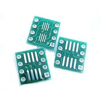 

5PCS Leadfree so/msop/tssop/soic/sop8 to dip8 Wide-Body Narrow-Body Adapter Board PCB 8pin