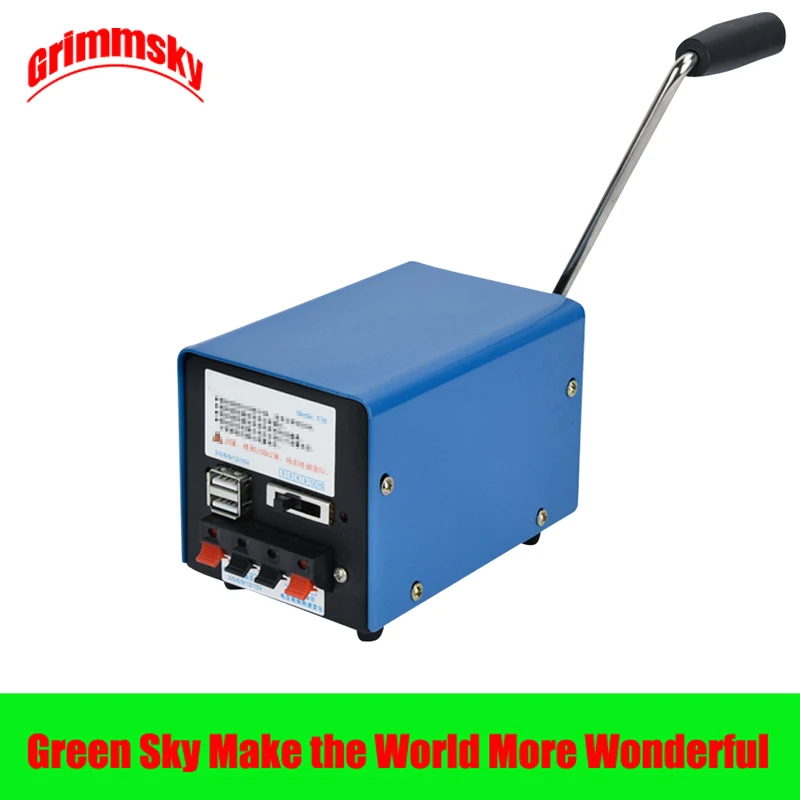 High Power Dynamo Charger Portable Emergency Hand Power Hand Crank USB Charging Emergency Survival Crank Hand Generator High Power Dynamo Charger Portable Emergency Hand Power Hand Crank USB Charging Emergency Survival Crank Hand Generator