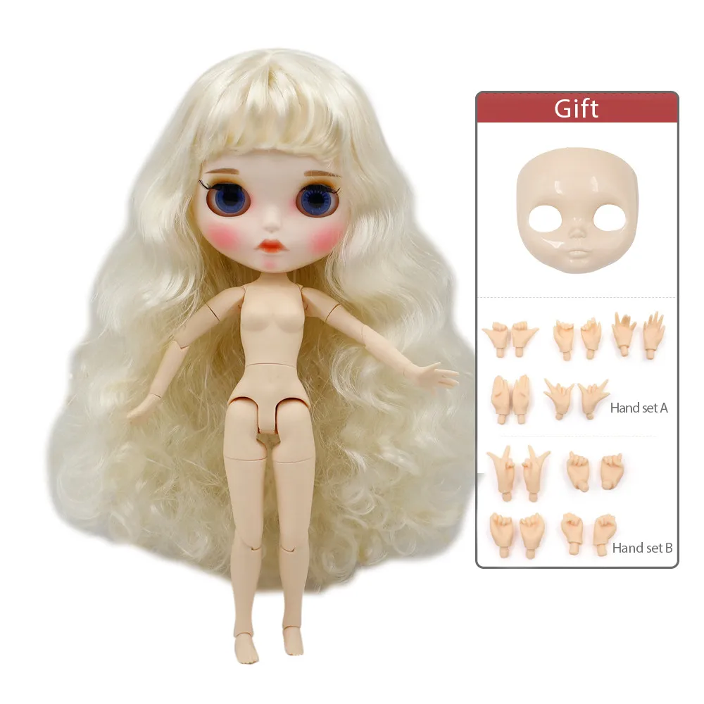 ICY Blyth кукла Обнаженная нормальное и общее тело с ручным набором AB и лицевой панелью в подарок Мода девушка 1/6 BJD кукла - Цвет: 280BL6025-G
